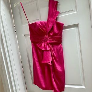 BCBG one-shoulder cocktail dress
